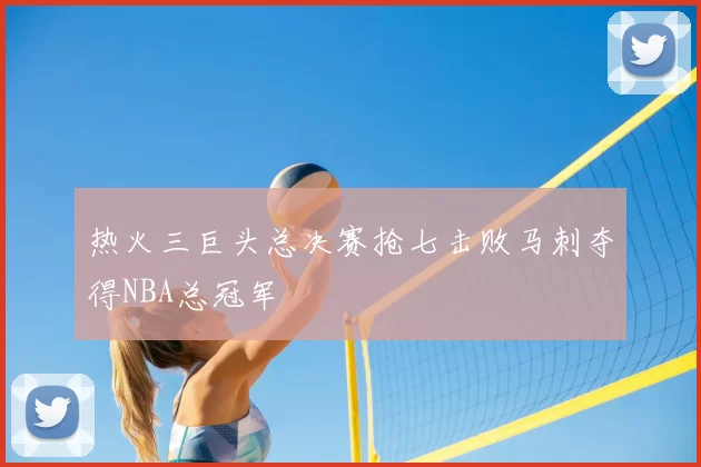 热火三巨头总决赛抢七击败马刺夺得NBA总冠军
